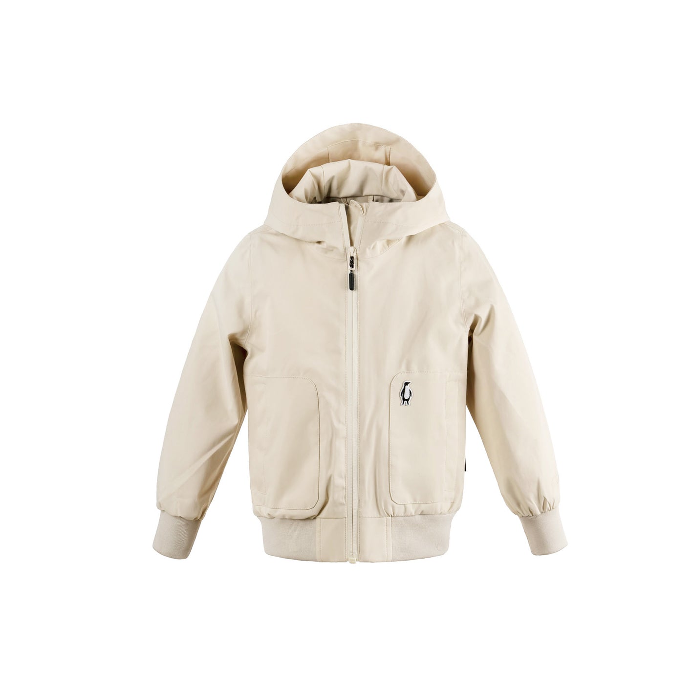 Kid wearing GOSOAKY BLUE BIRD Waterproof Jacket color birch cream - from Outerwear collection of Spring / Summer 2026