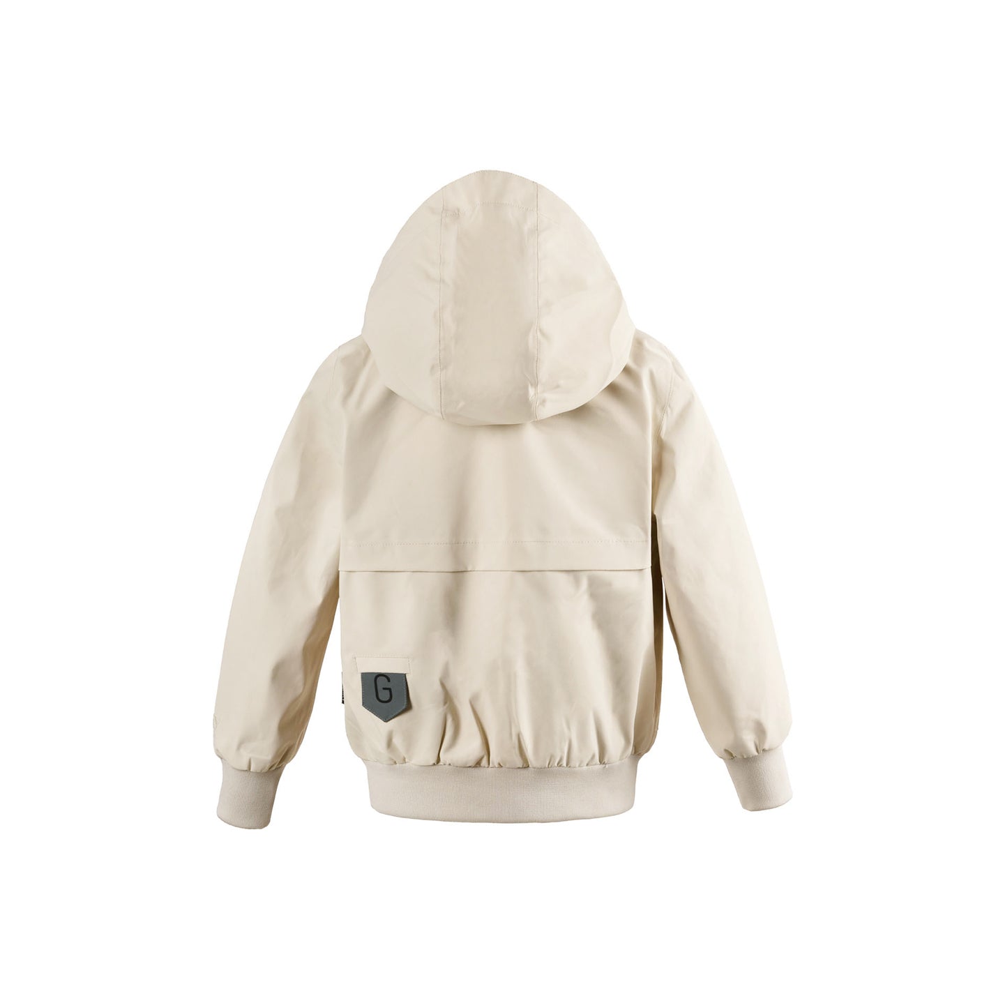 Kid wearing GOSOAKY BLUE BIRD Waterproof Jacket color birch cream - from Outerwear collection of Spring / Summer 2026
