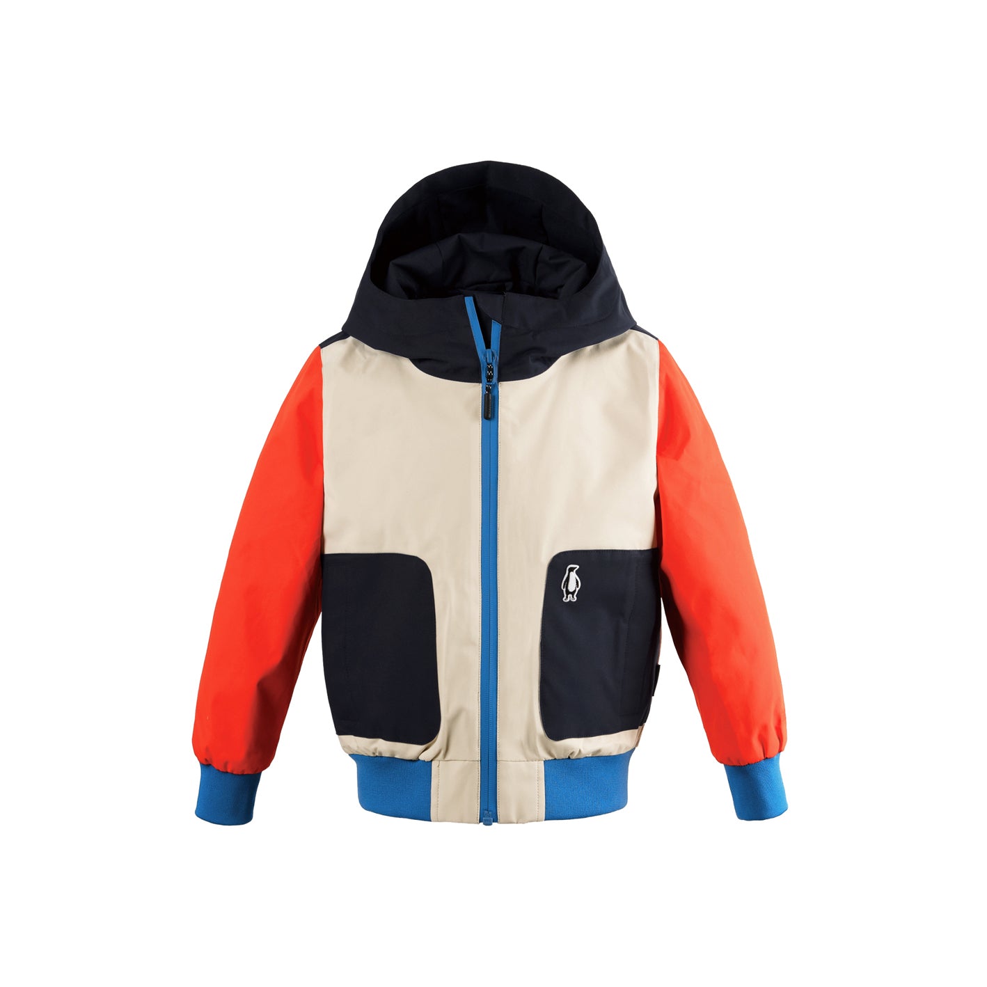 Kid wearing GOSOAKY BLUE BIRD Waterproof Jacket color multi colour - from Outerwear collection of Spring / Summer 2026