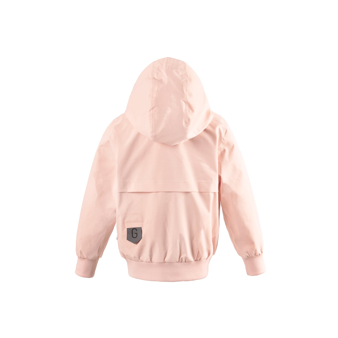 Kid wearing GOSOAKY BLUE BIRD Waterproof Jacket color pearl blush pink - from Outerwear collection of Spring / Summer 2026