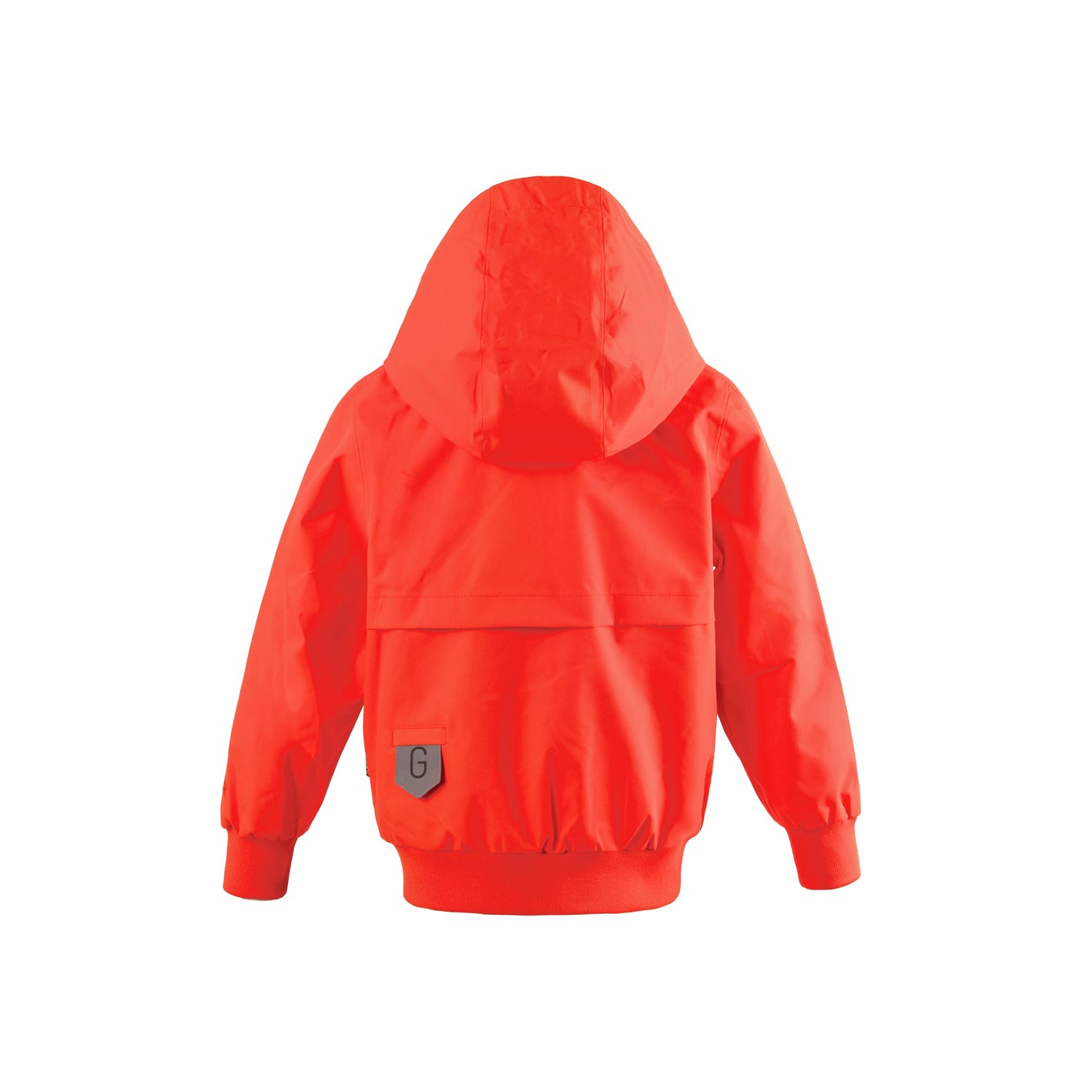 Kid wearing GOSOAKY BLUE BIRD Waterproof Jacket color poppin red - from Outerwear collection of Spring / Summer 2026