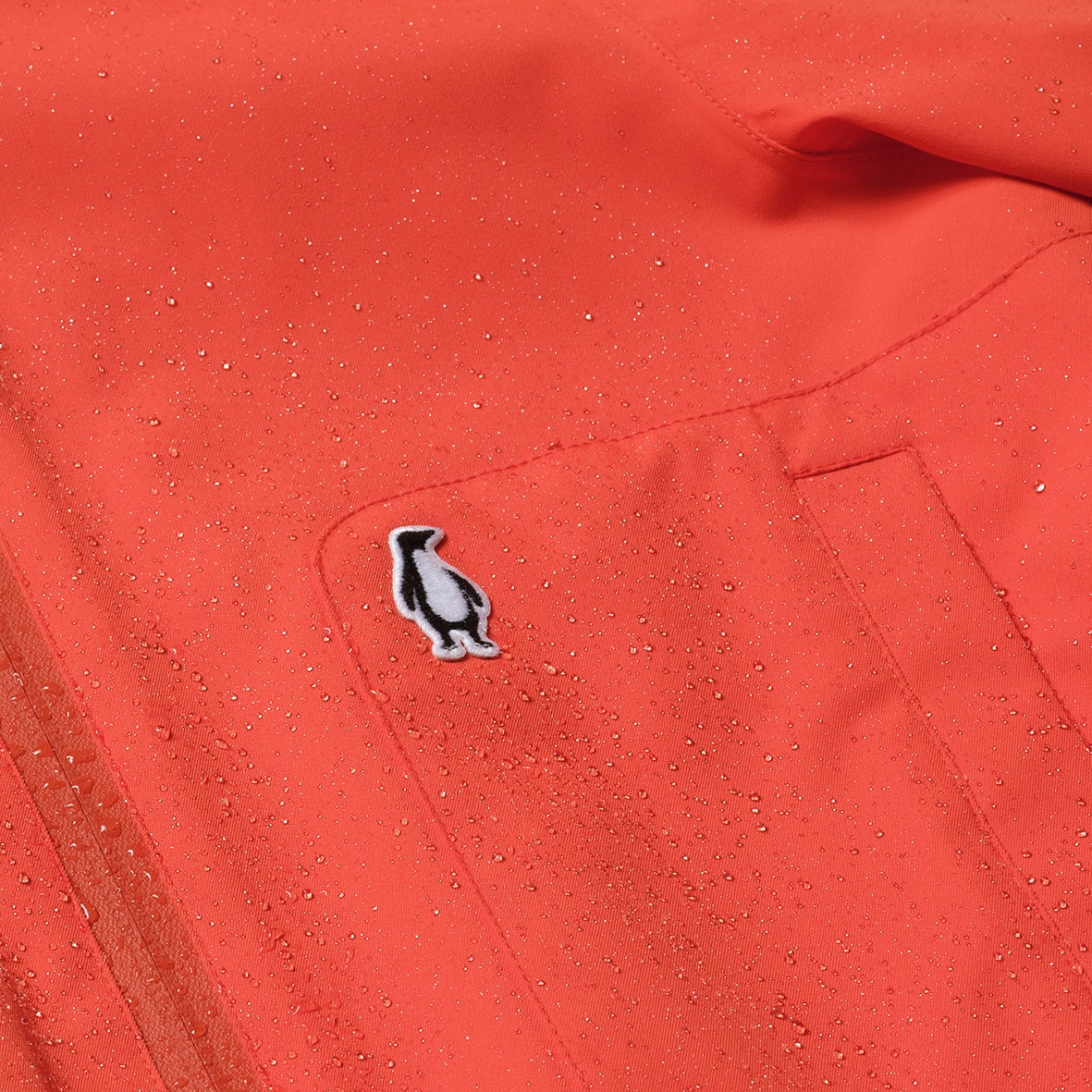Kid wearing GOSOAKY BLUE BIRD Waterproof Jacket color poppin red - from Outerwear collection of Spring / Summer 2026