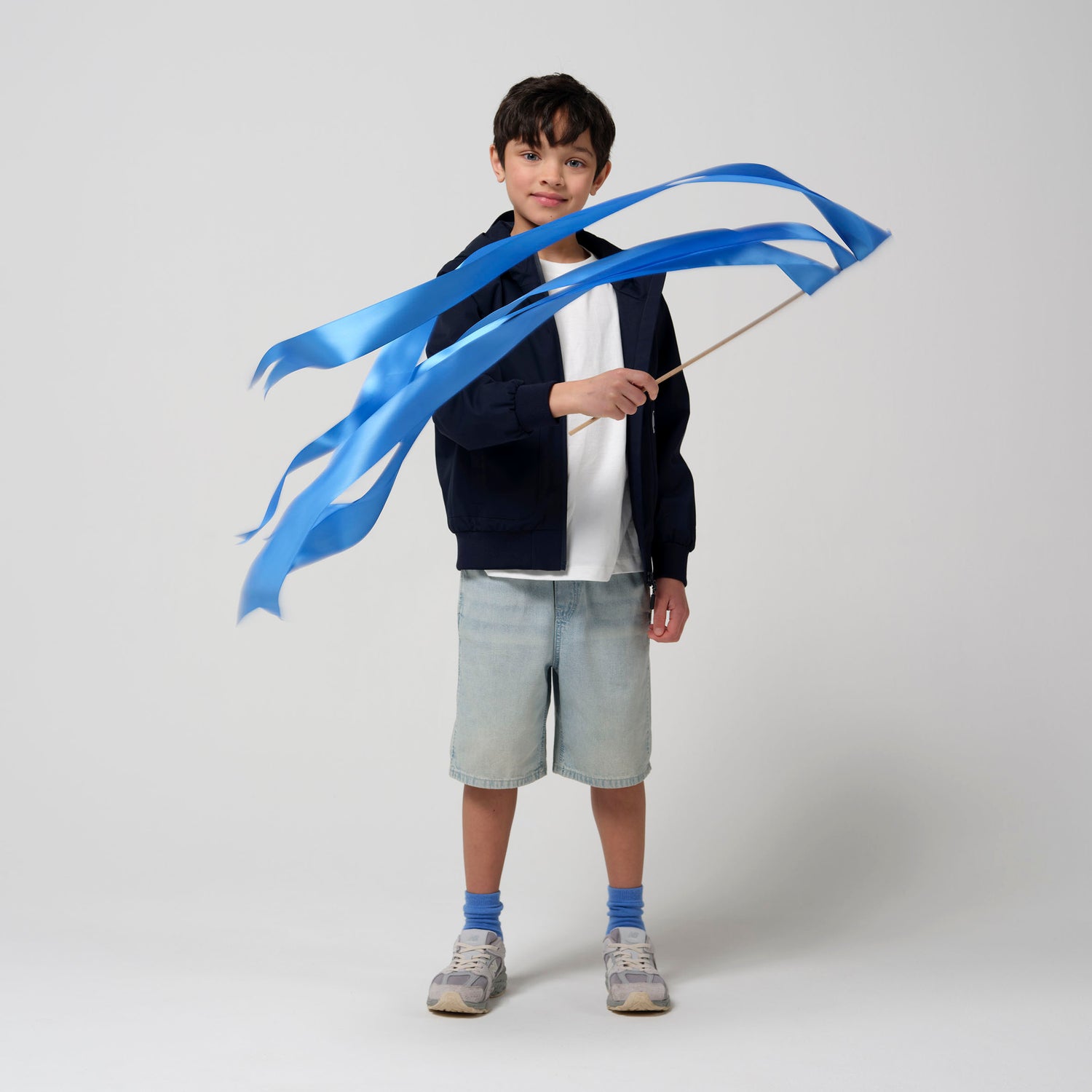 Kid wearing GOSOAKY BLUE BIRD Waterproof Jacket color sky captain blue - from Outerwear collection of Spring / Summer 2026