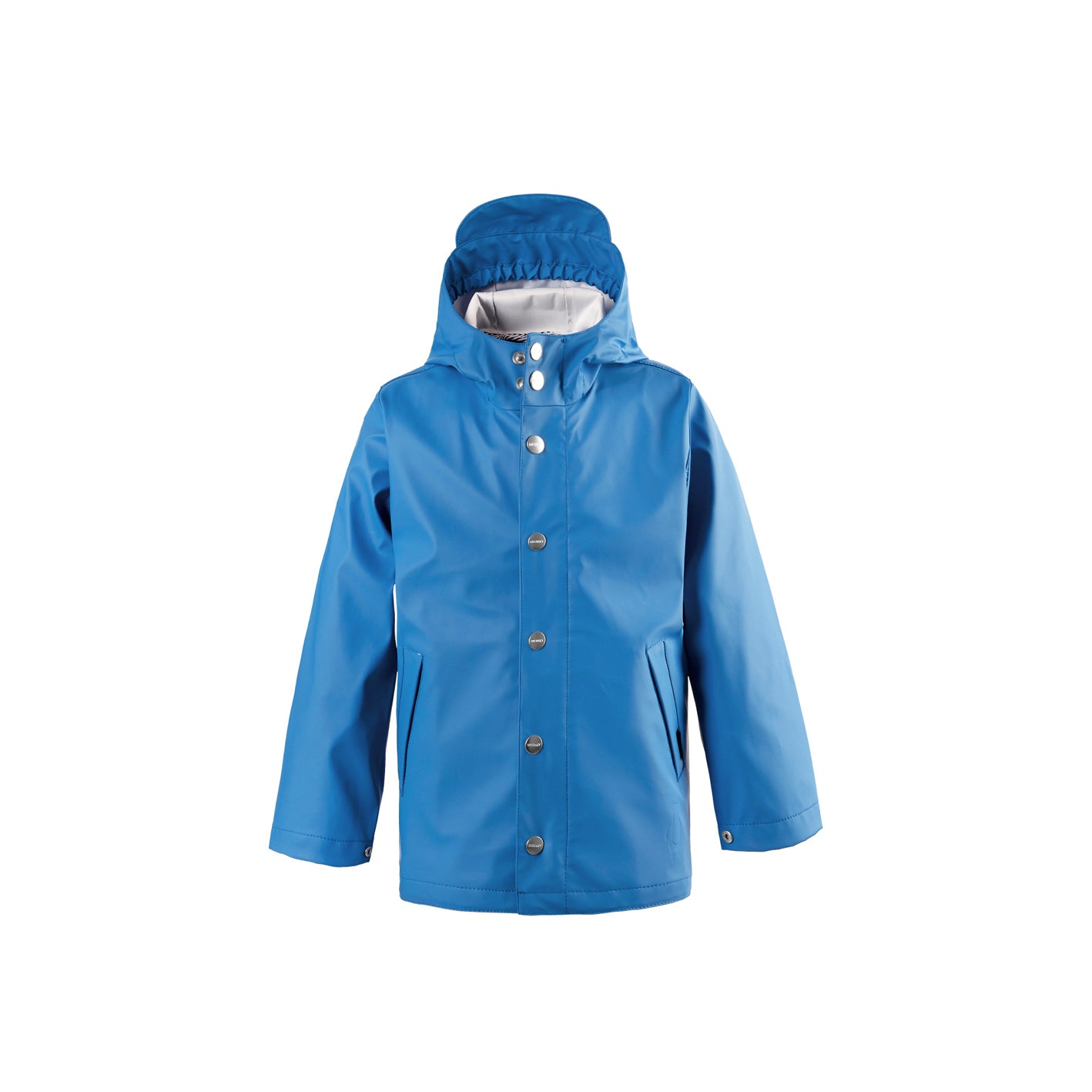 Kid wearing GOSOAKY ELEPHANT MAN Raincoat color belize blue - from Rainwear collection of Spring / Summer 2026