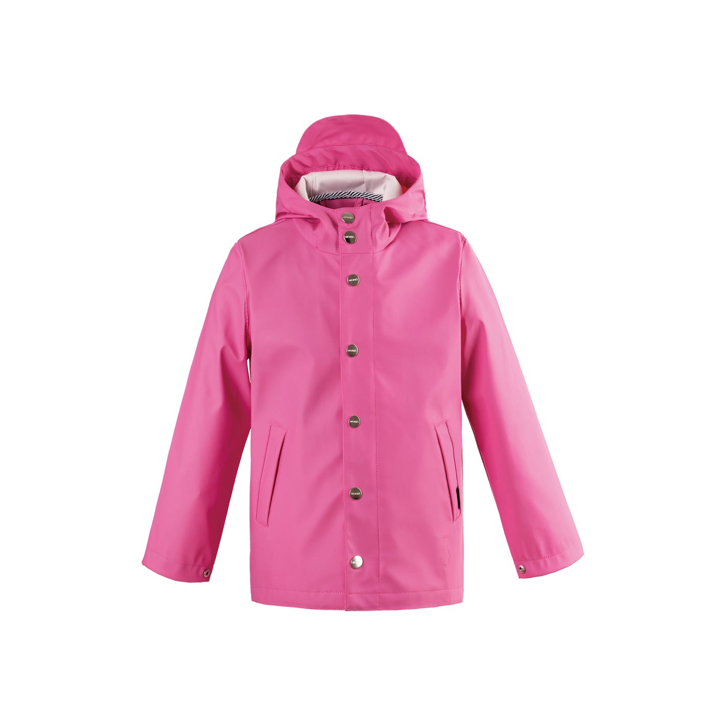 Kid wearing GOSOAKY ELEPHANT MAN Raincoat color wild orchid pink - from Rainwear collection of Spring / Summer 2026