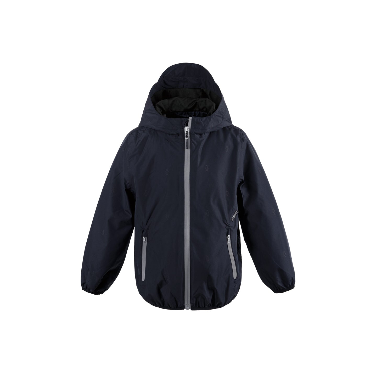 Kid wearing GOSOAKY HAPPY HORSE Stowable Waterproof Jacket color sky captain blue - from Outerwear collection of Spring / Summer 2026